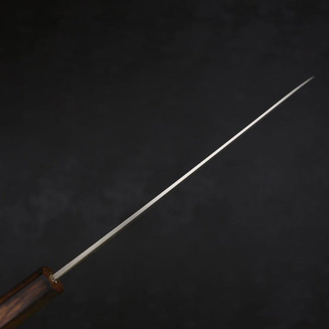 Gyuto White Steel #1 Polished Sumi Urushi Handle 210mm (8.3”)-[Musashi]-[Japanese-Kitchen-Knives]