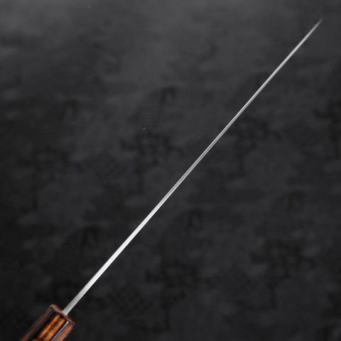 Gyuto White Steel #1 Polished Sumi Urushi Handle 240mm (9.4”)-[Musashi]-[Japanese-Kitchen-Knives]