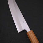 Gyuto White Steel #1 Polished Yaki Urushi Handle 180mm (7”)-[Musashi]-[Japanese-Kitchen-Knives]