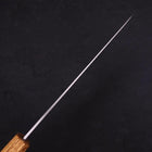 Gyuto White Steel #1 Polished Yaki Urushi Handle 210mm (8.3”)-[Musashi]-[Japanese-Kitchen-Knives]