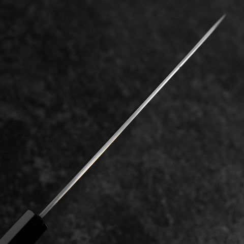 Gyuto White Steel #2 Chokin Kasumi Pagoda Sakura Buffalo Ebony Handle 210mm (8.3”)-[Musashi]-[Japanese-Kitchen-Knives]