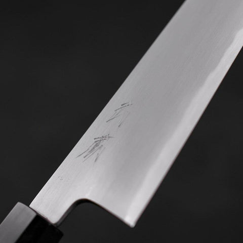 Gyuto White Steel #2 Kasumi Buffalo Teak Handle 210mm (8.3”)-[Musashi]-[Japanese-Kitchen-Knives]