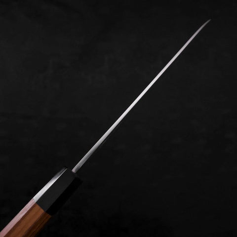 Gyuto White Steel #2 Kasumi Buffalo Teak Handle 210mm (8.3”)-[Musashi]-[Japanese-Kitchen-Knives]