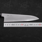 Gyuto White Steel #2 Kasumi Buffalo Teak Handle 210mm (8.3”)-[Musashi]-[Japanese-Kitchen-Knives]