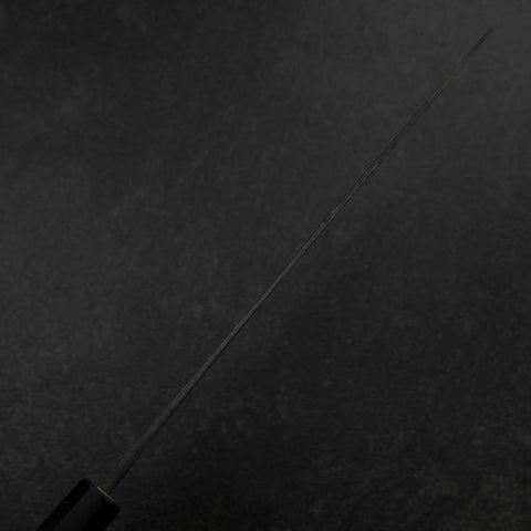 Gyuto White Steel #2 Kurouchi Buffalo Magnolia Handle 240mm (9.4”)-[Musashi]-[Japanese-Kitchen-Knives]