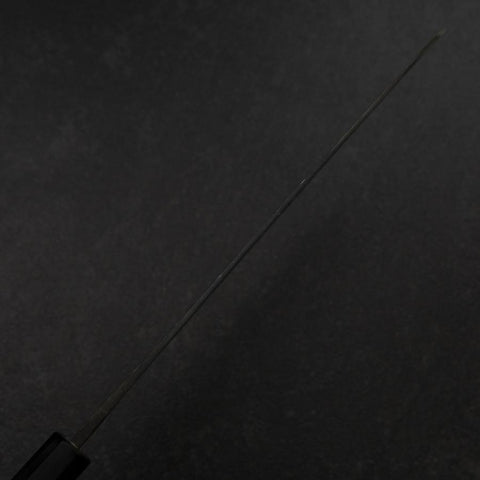 Gyuto White Steel #2 Kurouchi Buffalo Magnolia Handle 240mm（wider width） (9.4”)-[Musashi]-[Japanese-Kitchen-Knives]