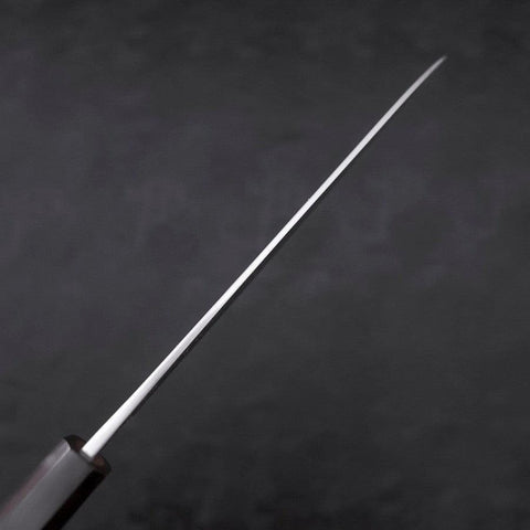 Gyuto White Steel #2 Kurouchi Stainless Clad Ebony Handle 210mm (8.3”)-[Musashi]-[Japanese-Kitchen-Knives]