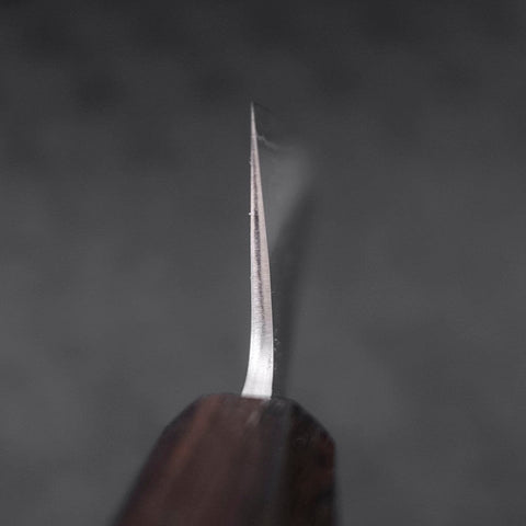 Gyuto White Steel #2 Nashiji Ebony Handle 210mm (8.3”)-[Musashi]-[Japanese-Kitchen-Knives]