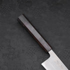 Gyuto White Steel #2 Nashiji Ebony Handle 210mm (8.3”)-[Musashi]-[Japanese-Kitchen-Knives]
