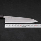 Gyuto White Steel #2 Nashiji Ebony Handle 210mm (8.3”)-[Musashi]-[Japanese-Kitchen-Knives]