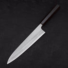 Gyuto White Steel #2 Nashiji Ebony Handle 240mm (9.4”)-[Musashi]-[Japanese-Kitchen-Knives]