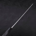 Gyuto White Steel #2 Nashiji Ebony Handle 240mm (9.4”)-[Musashi]-[Japanese-Kitchen-Knives]