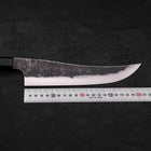 Gyuto White Steel #2 Stainless Clad Kurouchi Buffalo Teak Handle 210mm (8.3”)-[Musashi]-[Japanese-Kitchen-Knives]