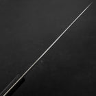 Gyuto White Steel #2 Stainless Clad Polished Western Black Handle 180mm (7”)-[Musashi]-[Japanese-Kitchen-Knives]