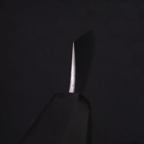Gyuto White Steel #2 Super Polished Buffalo Ebony Handle 190mm (7.5”)-[Musashi]-[Japanese-Kitchen-Knives]
