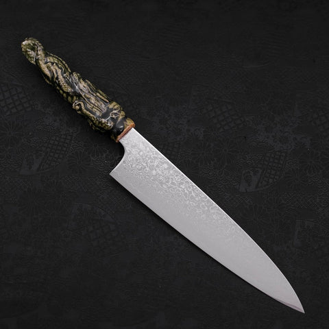 Gyuto ZA-18 Damascus Ceramics Dragon Handle 210mm (8.3”)-[Musashi]-[Japanese-Kitchen-Knives]