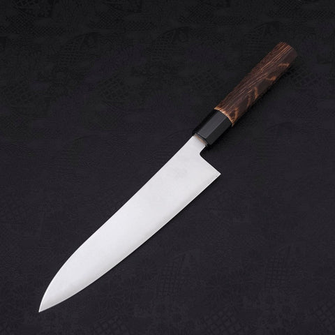 Gyuto ZDP-189 Polished Buffalo Chestnuts Handle 210mm (8.3”)-[Musashi]-[Japanese-Kitchen-Knives]