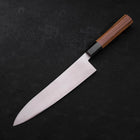 Gyuto ZDP-189 Polished Buffalo Teak Handle 210mm (8.3”)-[Musashi]-[Japanese-Kitchen-Knives]