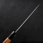 Gyuto ZDP-189 Polished Buffalo Teak Handle 210mm (8.3”)-[Musashi]-[Japanese-Kitchen-Knives]