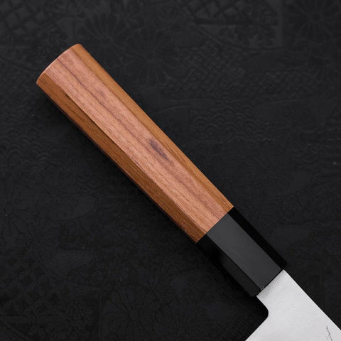 Gyuto ZDP-189 Polished Buffalo Teak Handle 210mm (8.3”)-[Musashi]-[Japanese-Kitchen-Knives]