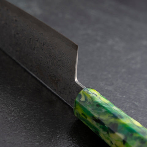 Gyuto VG-10 Damascus Ocean Green Mix Handle 210mm (8.3”)