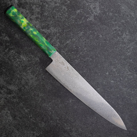 Gyuto VG-10 Damascus Ocean Green Handle 210mm (8.3”)