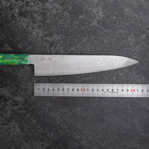 Gyuto VG-10 Damascus Ocean Green Handle 210mm (8.3”)
