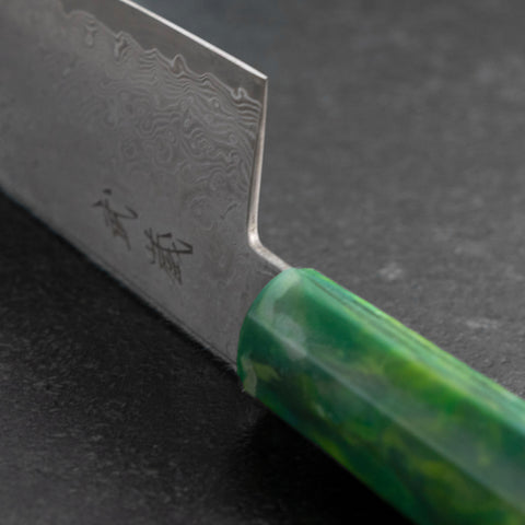 Gyuto VG-10 Damascus Ocean Green Handle 210mm (8.3”)