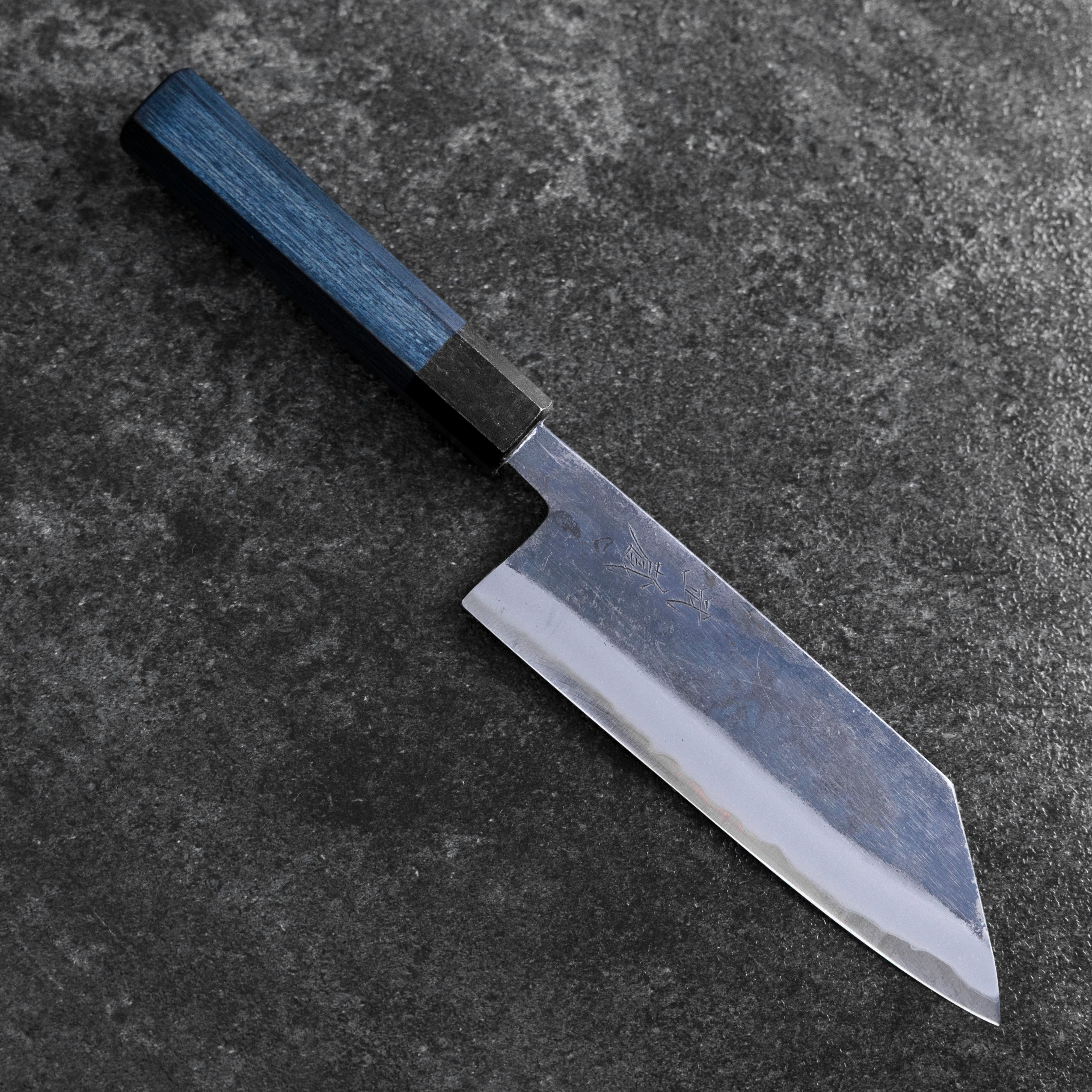 Bunka Stainless Clad Blue Super Kurouchi Blue Urushi Handle 170mm (6.7”)