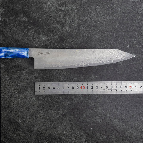 Kiritsuke VG-10 Damascus Ocean Blue Handle 210mm (8.3”)