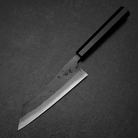 Hakata Blue Steel #2 Kurouchi Buffalo Ebony Handle 165mm (6.5”)-[Musashi]-[Japanese-Kitchen-Knives]