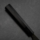 Hakata Blue Steel #2 Kurouchi Buffalo Ebony Handle 165mm (6.5”)-[Musashi]-[Japanese-Kitchen-Knives]