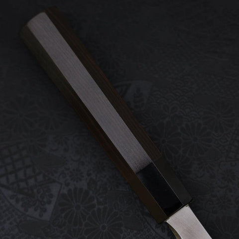 Hamokiri(Honekiri) Blue Steel #2 Kasumi Buffalo Ebony Handle 270mm (10.6”)-[Musashi]-[Japanese-Kitchen-Knives]