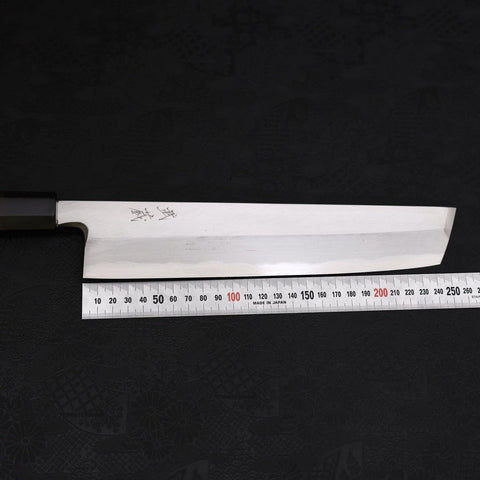 Hamokiri(Honekiri) Blue Steel #2 Kasumi Buffalo Ebony Handle 270mm (10.6”)-[Musashi]-[Japanese-Kitchen-Knives]