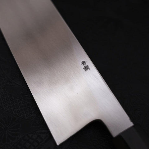 Hamokiri(Honekiri) Blue Steel #2 Kasumi Buffalo Ebony Handle 300mm (11.8”)-[Musashi]-[Japanese-Kitchen-Knives]