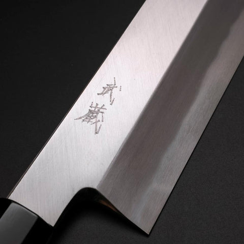 Hamokiri(Honekiri) White Steel #2 Kasumi Buffalo Ebony Handle 300mm (11.8”)-[Musashi]-[Japanese-Kitchen-Knives]