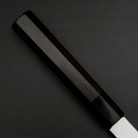 Hamokiri(Honekiri) White Steel #2 Kasumi Buffalo Ebony Handle 300mm (11.8”)-[Musashi]-[Japanese-Kitchen-Knives]