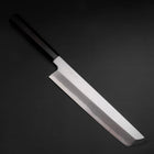 Hamokiri(Honekiri) White Steel #2 Kasumi Buffalo Ebony Handle 300mm (11.8”)-[Musashi]-[Japanese-Kitchen-Knives]