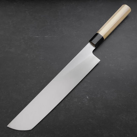 Hamokiri(Honekiri) White Steel #2 Kasumi Buffalo Magnolia Handle 300mm (11.8”)-[Musashi]-[Japanese-Kitchen-Knives]