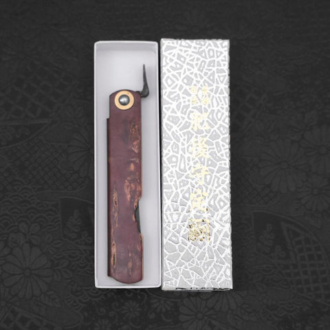 Higonokami Aogami 100mm Birch (3.9”)-[Musashi]-[Japanese-Kitchen-Knives]