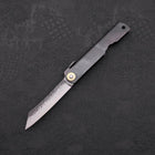 Higonokami Aogami 100mm Black Kurouchi Tsuchime (3.9”)-[Musashi]-[Japanese-Kitchen-Knives]