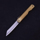 Higonokami Aogami 100mm Brass Super (3.9”)-[Musashi]-[Japanese-Kitchen-Knives]