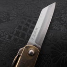 Higonokami Aogami 55mm With Blue Leather Pouch (2.2”)-[Musashi]-[Japanese-Kitchen-Knives]