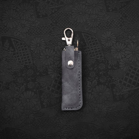 Higonokami Aogami 55mm With Blue Leather Pouch (2.2”)-[Musashi]-[Japanese-Kitchen-Knives]