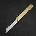 Higonokami Aogami Eto Inoshishi 80mm Brass (3.1”)-[Musashi]-[Japanese-Kitchen-Knives]