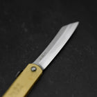 Higonokami Aogami Eto Inoshishi 80mm Brass (3.1”)-[Musashi]-[Japanese-Kitchen-Knives]