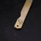 Higonokami Aogami Eto Inoshishi 80mm Brass (3.1”)-[Musashi]-[Japanese-Kitchen-Knives]