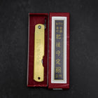 Higonokami Aogami Eto Inu 80mm Brass (3.1”)-[Musashi]-[Japanese-Kitchen-Knives]
