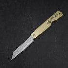 Higonokami Aogami Eto Tatsu 80mm Brass (3.1”)-[Musashi]-[Japanese-Kitchen-Knives]