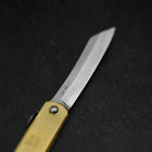 Higonokami Aogami Eto Tora 80mm Brass (3.1”)-[Musashi]-[Japanese-Kitchen-Knives]